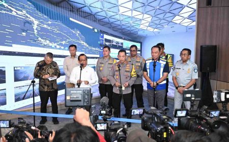 Jasa Raharja Dampingi Kapolri Pantau Arus Balik di Command Center Tol, Fatalitas Turun 28 Persen