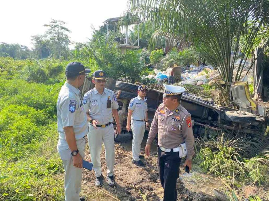 Empat Korban Meninggal Truk Kontra Bus di Pelalawan, Jasa Raharja Riau Pastikan Jaminan kepada Ahli Waris 