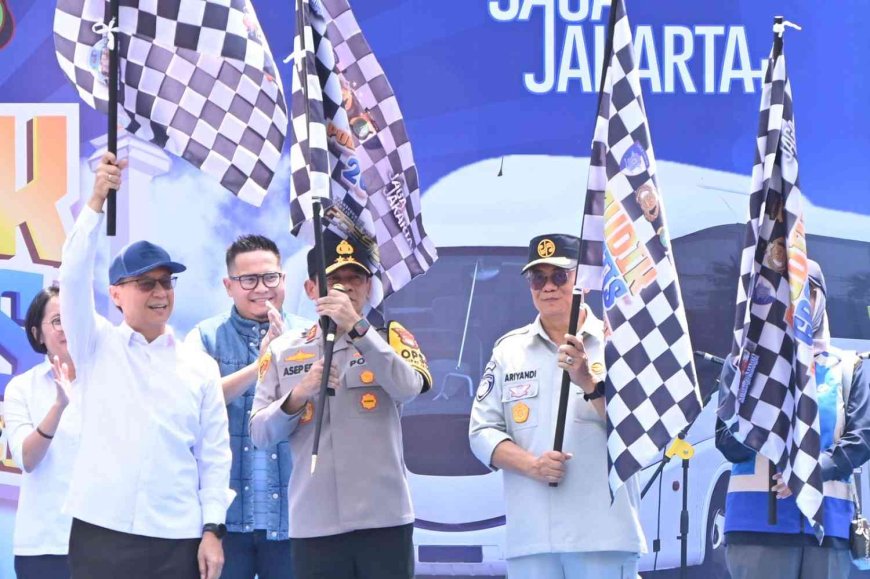 Sinergi Lintas Sektor, Jasa Raharja Hadiri Pelepasan Mudik Gratis Polri Presisi 2026