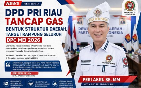 PRI Riau Percepat Konsolidasi, Peri Akri Targetkan Seluruh DPC Rampung Mei 2026