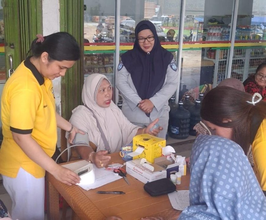 Jasa Raharja Hadirkan Layanan Kesehatan Gratis di Samsat Keliling Kampar Kiri