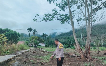 Polsek Rokan IV Koto Perkuat Ketahanan Pangan di Desa Cipang Kiri Hulu