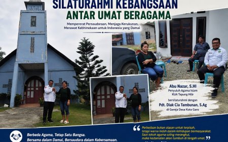 Merawat Harmoni di Tapung Hilir: Silaturahmi Lintas Agama Jadi Teladan Toleransi di Kampar