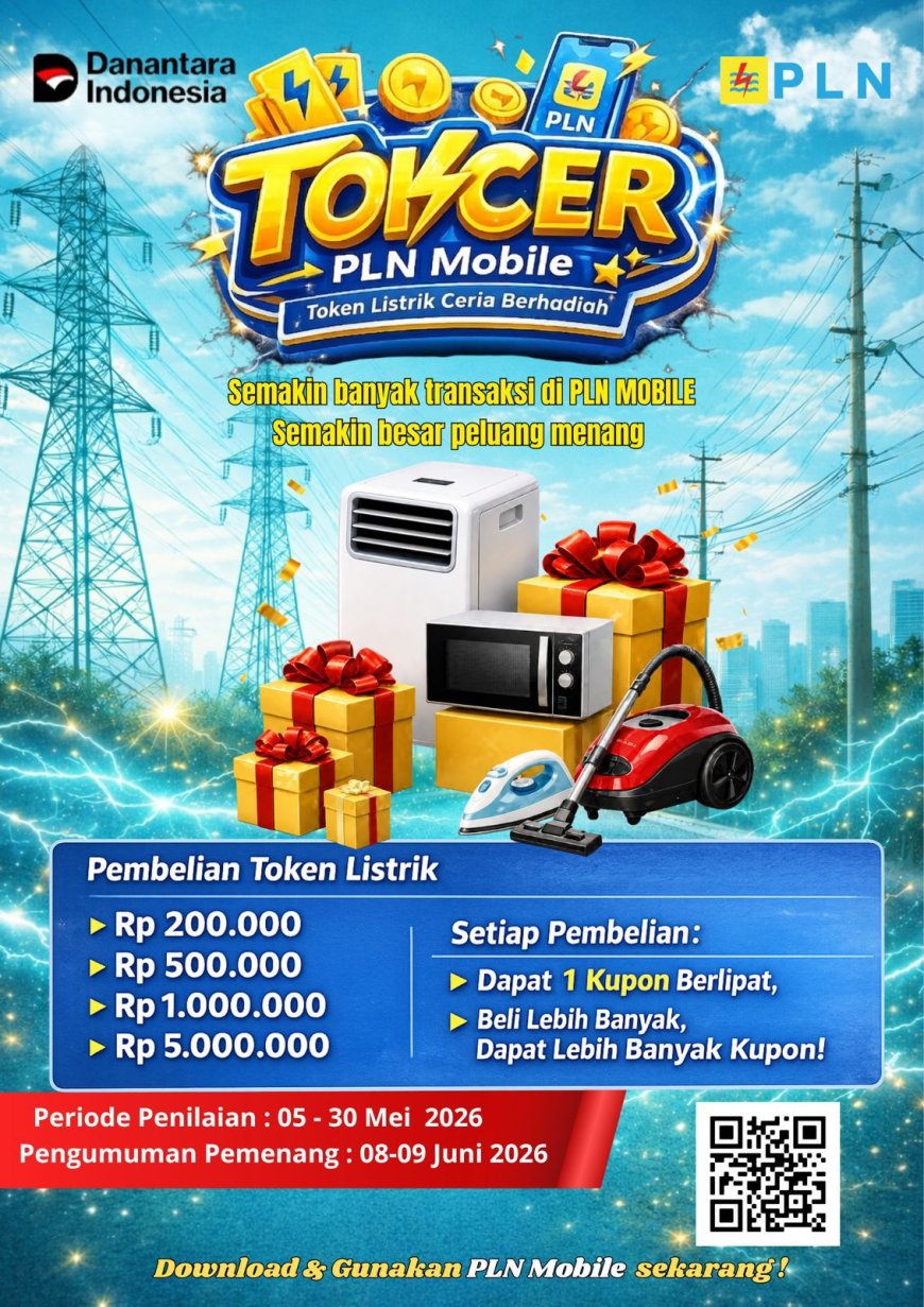 PLN Perkuat Transaksi Digital Pelanggan melalui Program TOKCER PLN Mobile