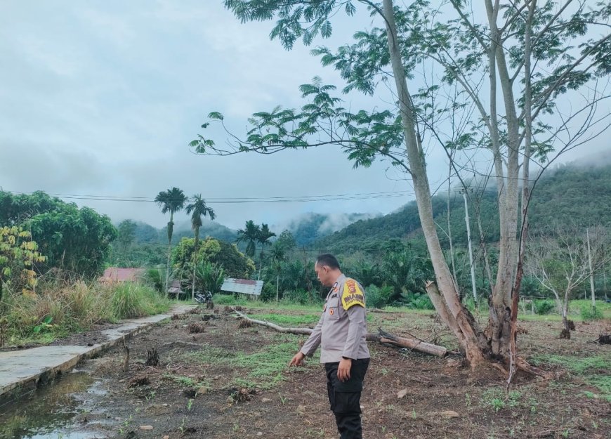 Polsek Rokan IV Koto Perkuat Ketahanan Pangan di Desa Cipang Kiri Hulu