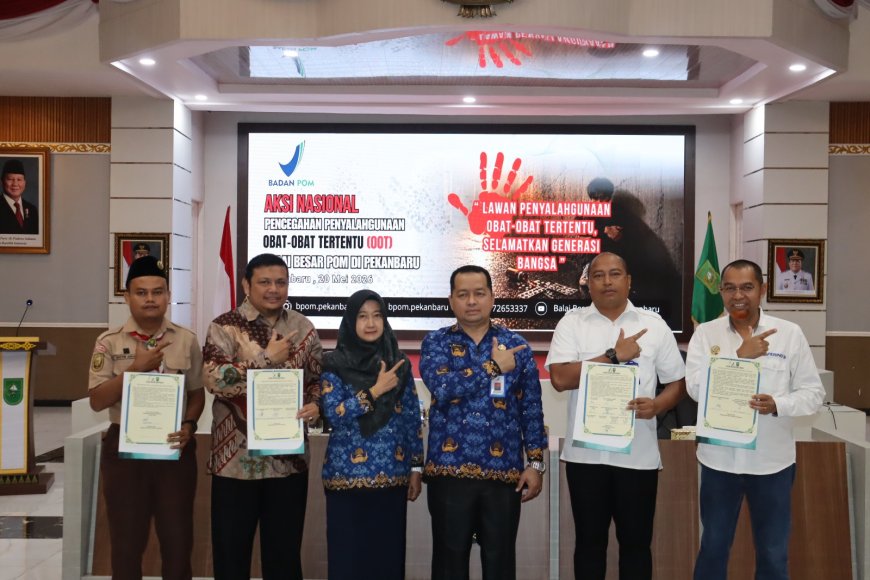 Lindungi Masa Depan Bangsa, BBPOM Pekanbaru Gandeng Puluhan Instansi Amankan Riau dari Bahaya Obat- Obat Tertentu 