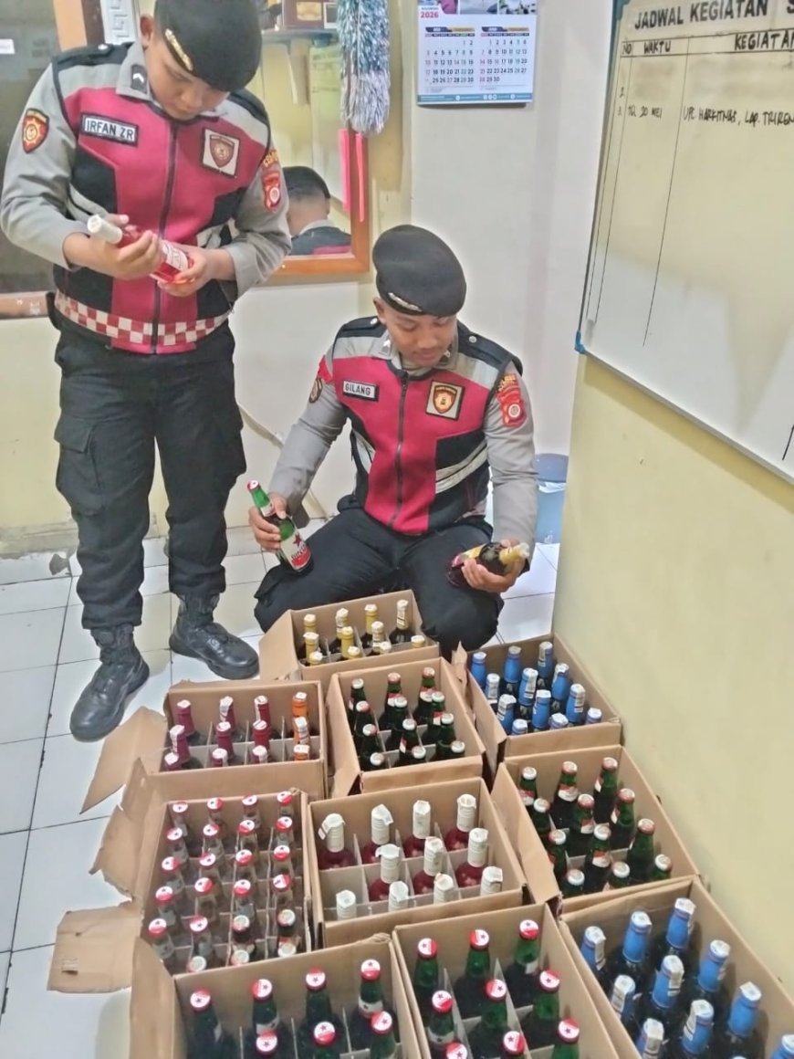 Ratusan Botol Miras Ilegal Digerebek, Sat Samapta Polres Bantul Sikat Tiga Lokasi Dalam Dua Hari, Mahasiswa Hingga Wiraswasta Diamankan