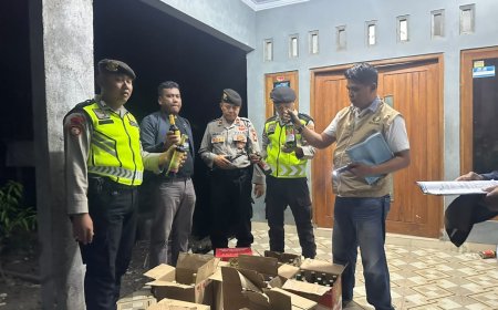 Polres Bantul Gempur Sarang Miras Dalam Semalam, 146 Botol Minuman Beralkohol Disita Dari Tiga Lokasi