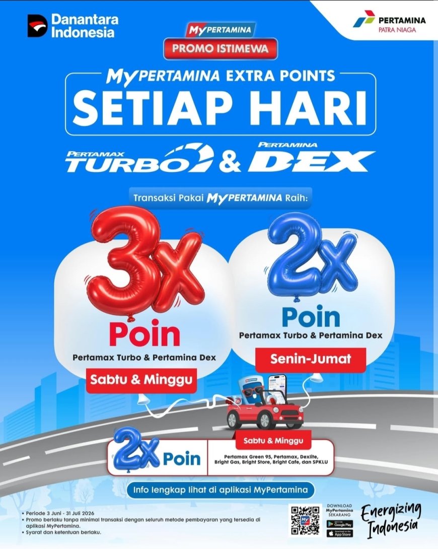 MyPertamina Tebar Hujan Promo, Pelanggan Berpeluang Raih Cashback dan Bonus Poin Berlipat Hingga Juli 2026