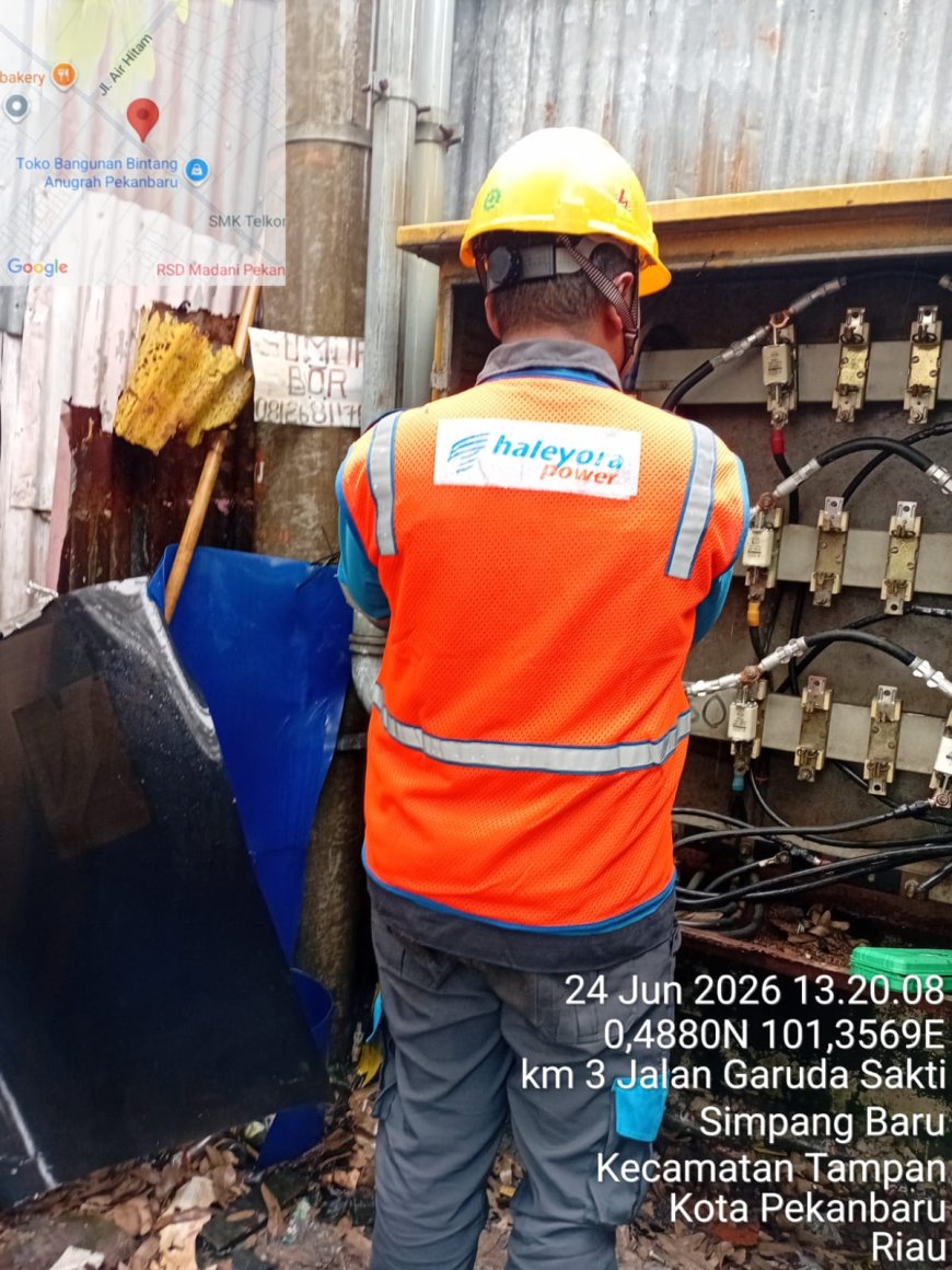 Panel Listrik Dibongkar Maling, Puluhan Rumah di Garuda Sakti Mati Lampu Berjam-jam