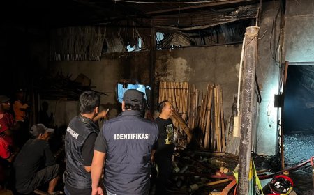 Kebakaran Hanguskan Gudang Produksi Pabrik Bambu di Pleret, Kerugian Ditaksir Lebih dari Rp 1 Miliar