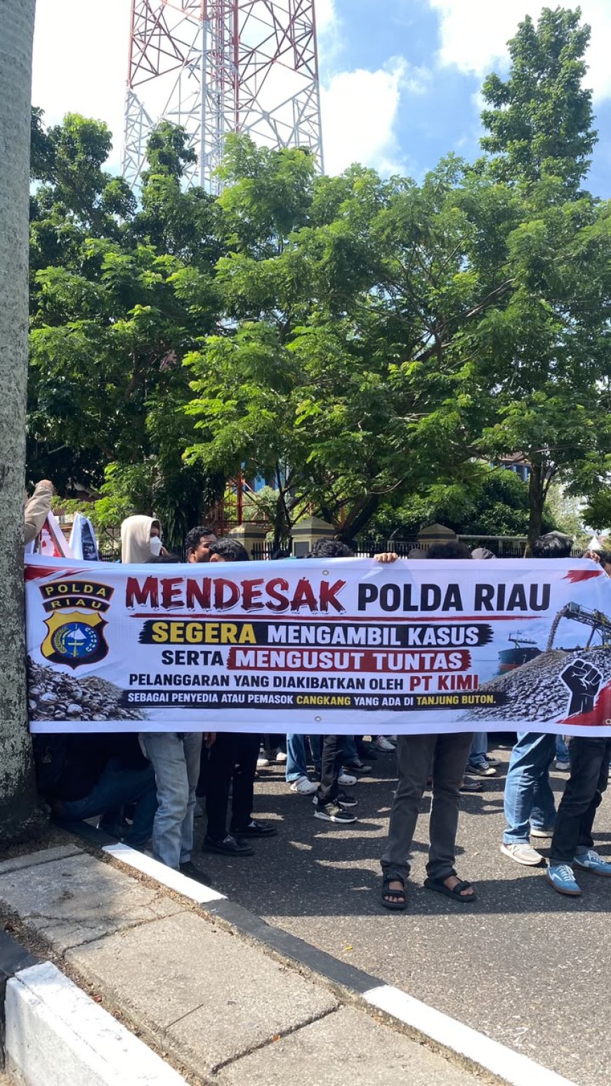 Ratusan Mahasiswa Desak Polda Riau Bongkar Dugaan Pelanggaran K3 di Balik Kecelakaan PT KIMI