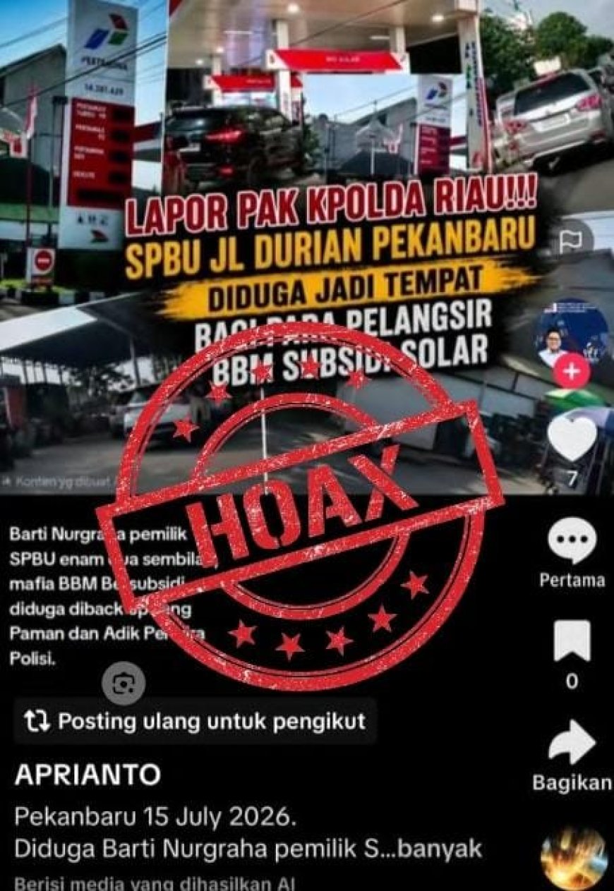 Waspada Penipuan! Beredar Akun TikTok Palsu Catut Nama Ketua DPD PWMOI Pekanbaru Aprianto 