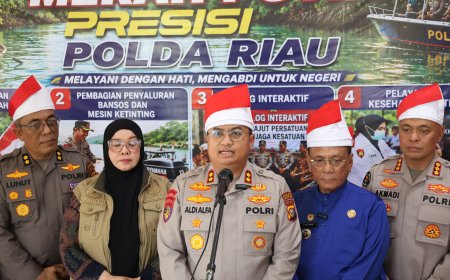 Ekspedisi Merah Putih Presisi Polda Riau Tanam 810 Mangrove Dan Salurkan Berbagai Bantuan Untuk Masyarakat Pesisir Sinaboi