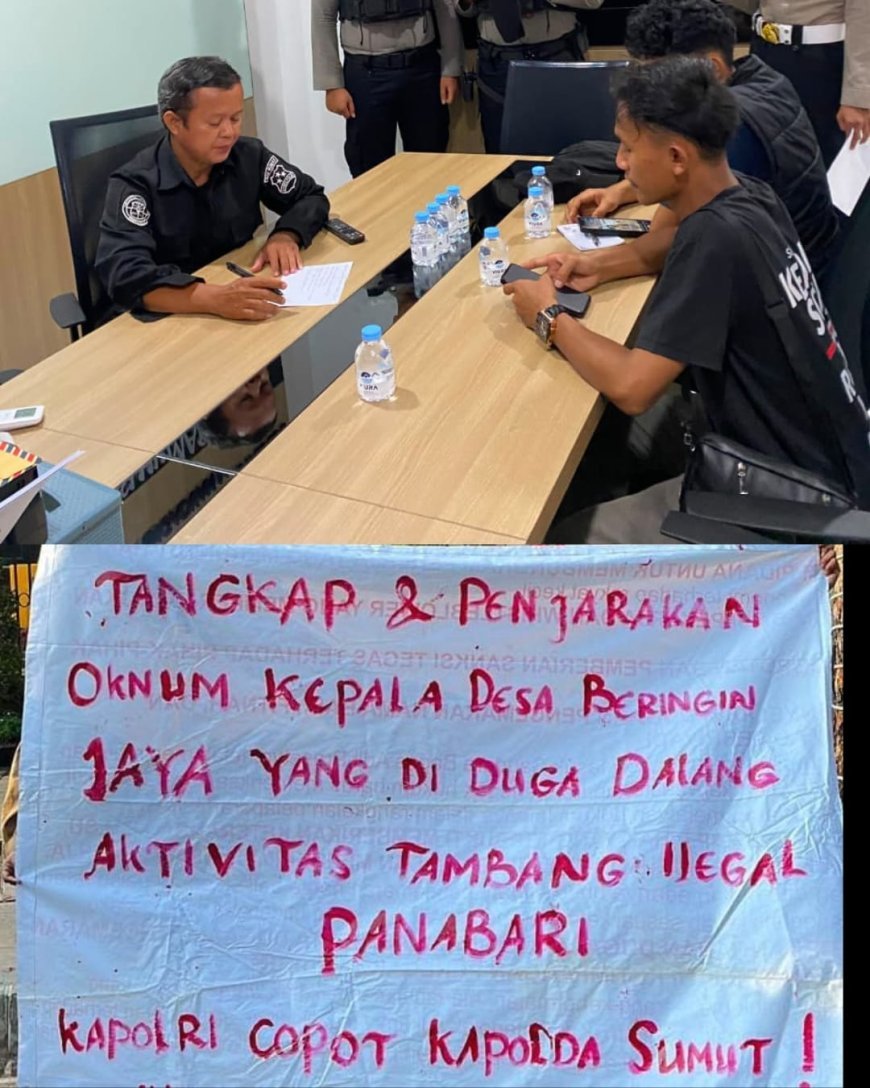 AMP2K Demo Jilid II di Mabes Polri, Minta Kapolri Periksa Kepala Desa Beringin Jaya Diduga Terlibat Aktivitas PETI.