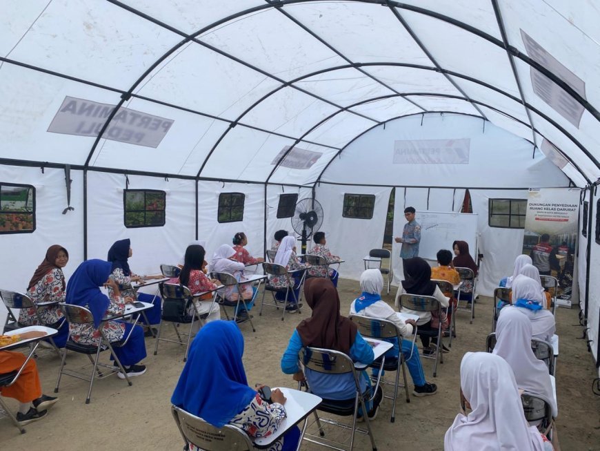 Pertamina Hadirkan Ruang Kelas Darurat, Semangat Belajar Siswa SMPN 19 Bengkulu Kembali Menguat