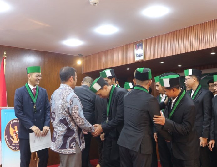 HMI Cabang Istimewa Mesir Resmi Dilantik, KBRI Kairo: Mahasiswa Jadi Mitra Strategis Diplomasi Indonesia