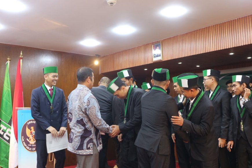 HMI Cabang Istimewa Mesir Resmi Dilantik, KBRI Kairo: Mahasiswa Jadi Mitra Strategis Diplomasi Indonesia